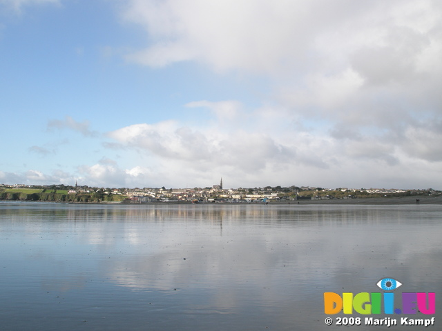 JT00869 Tramore reflected in beach